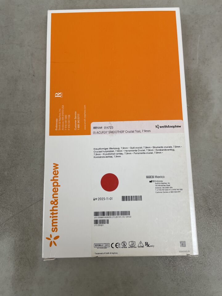 14723 - SMITH & NEPHEW - Acufex Smoother Crucial Tool 7.9mm, (BX/1) - ( Expiry Date: 2025-11-01 )