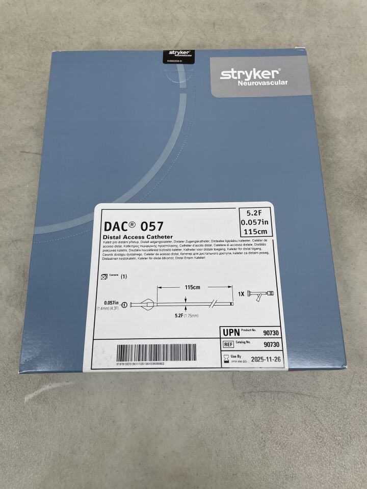 90730 - STRYKER - DAC 057 Distal Access Catheter - 5.2Fr x .057" x 115cm, (BX/1) - ( Expiry Date: 2025-11-26 )