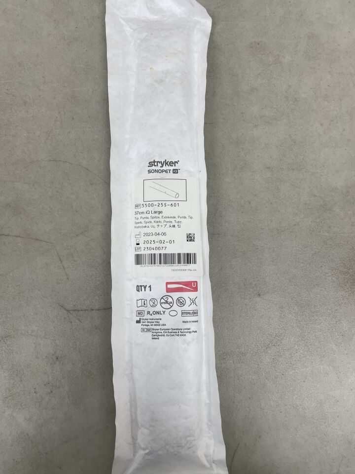 5500-25S-601 - STRYKER - Sonopet iQ Micro Tip for Ultrasonic Soft Tissue Resection 37cm (14.6"), (EA) - ( Expiry Date: 2025-02-01 )