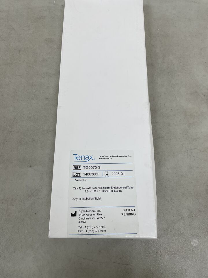 TG0075-S - TENAX - Laser Resistant Endotracheal Tube I.d. 75mm X O.d. 11.0mm, (BX/1) - ( Expiry Date: 2026-01-01 )