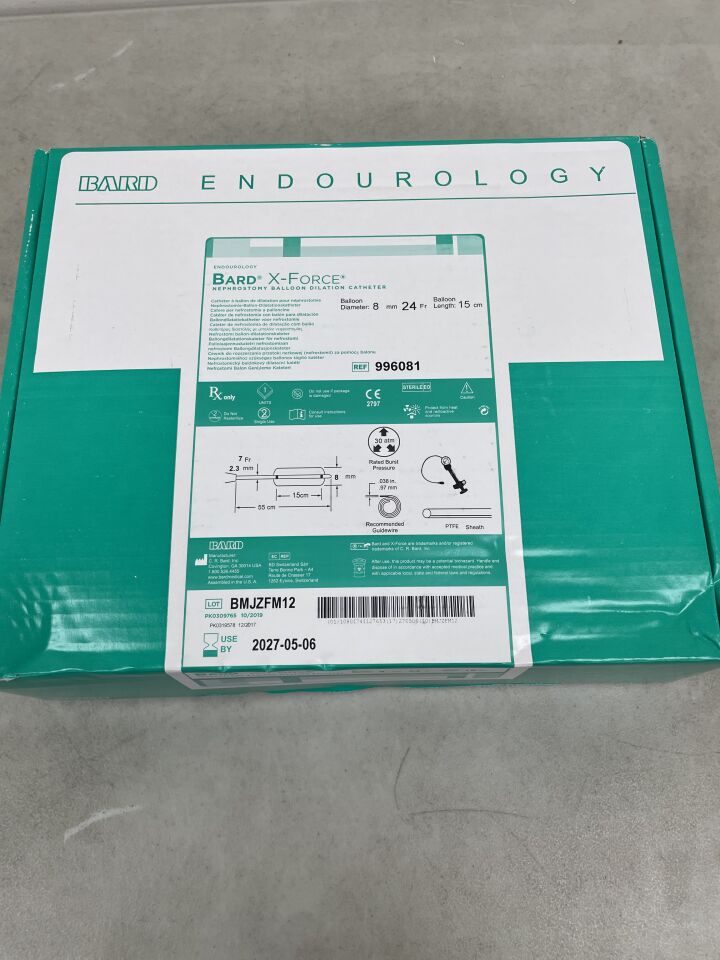 996081 - BARD - X-Force N30 Nephrostomy Balloon Dilation Catheter 8mm x 150mm w/Inflation Device, (BX/1) - ( Expiry Date: 2027-05-06 )