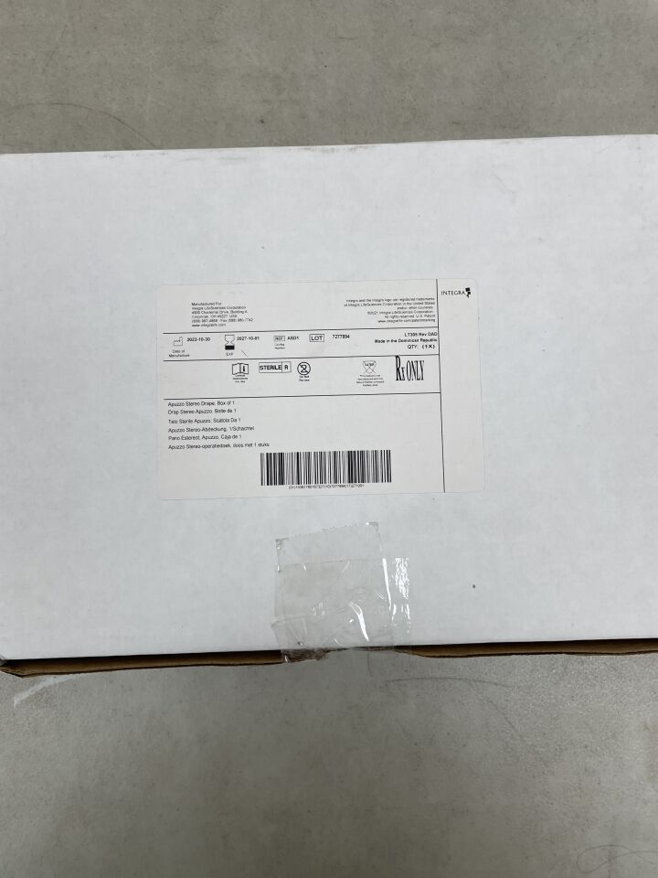 ASD1 - INTEGRA - Radionics Apuzzo Stereo - Drape , ( BX/1 ) - ( Expiry Date : 2027-10-01 )