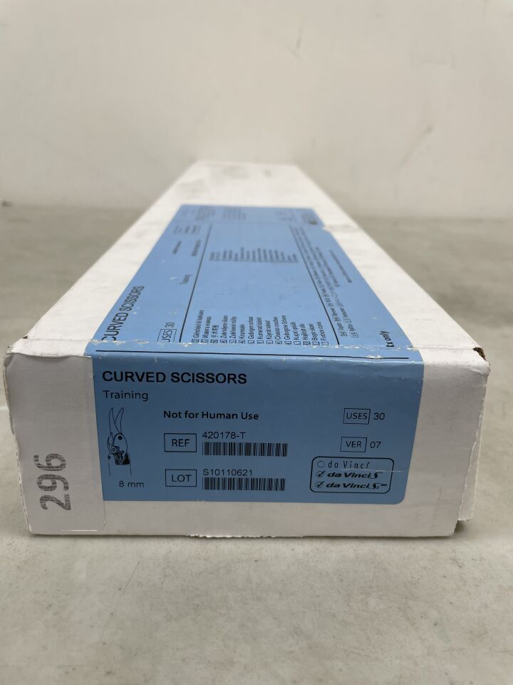 420178-T - INTUITIVE SURGICAL - Da Vinci Curved Scissors, 8mm (Training, Not for Human Use), (BX/1) - ( Expiry Date: 2099-12-31 )