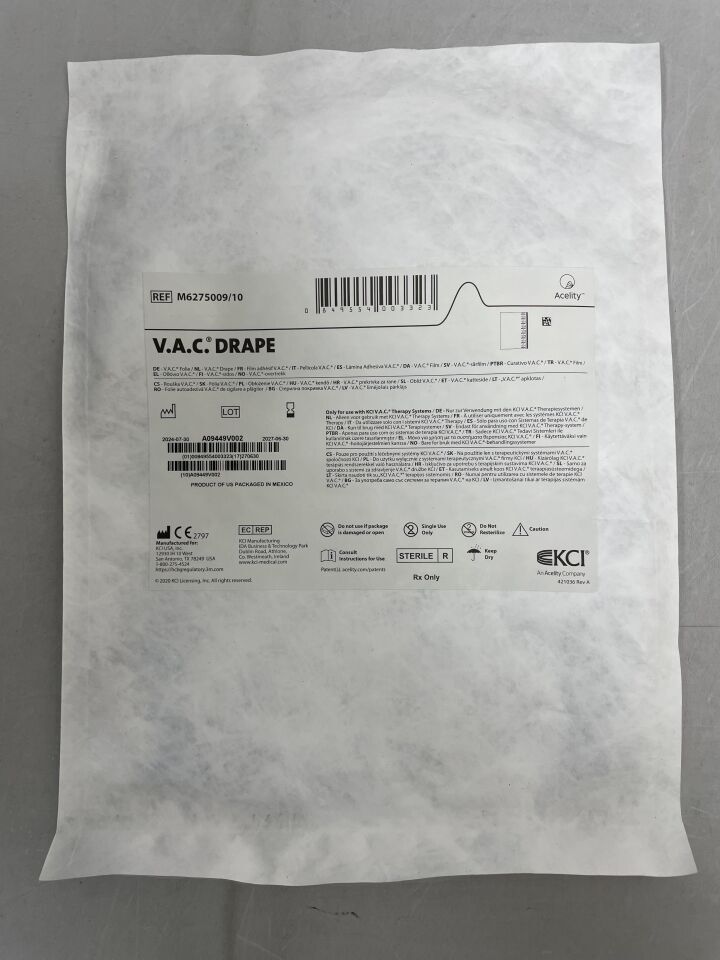 M6275009 - KCI - V.A.C. Drape: 30.5cm x 26cm, (EA) - ( Expiry Date: 2027-06-30 )