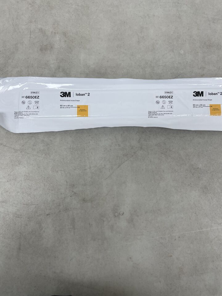 6650EZ - 3M - Loban 2 Antimicrobial Incise Drape 60cm x 45cm, (EA) - ( Expiry Date: 2025-04-14 )