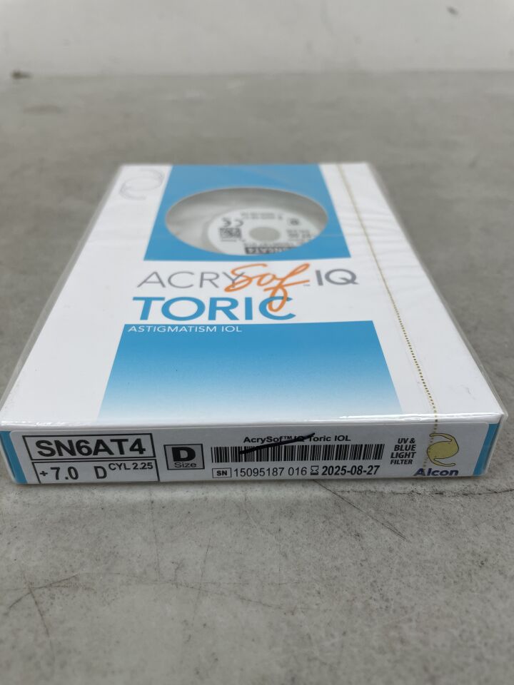 SN6AT4.070 - ALCON - AcrySof IQ Toric Astigmatism Intraocular Lens, 7.0D, (BX/1) - ( Expiry Date: 2025-08-27 )
