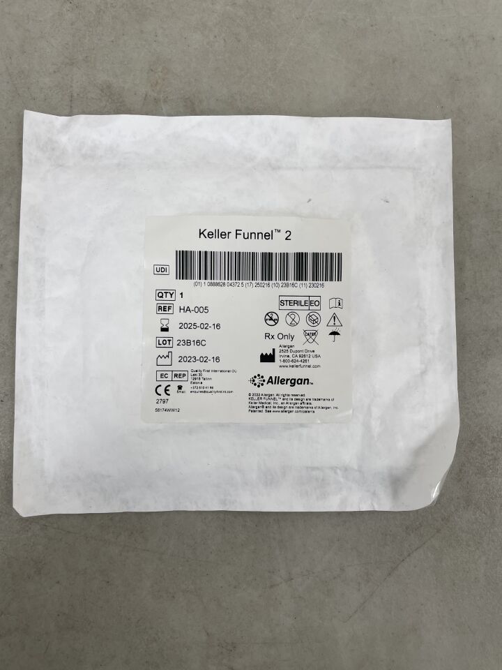 HA-005 - ALLERGAN - Keller Funnel 2 Silicone Breast Implant Insertion Device , (EA) - ( Expiry Date: 2025-02-16 )