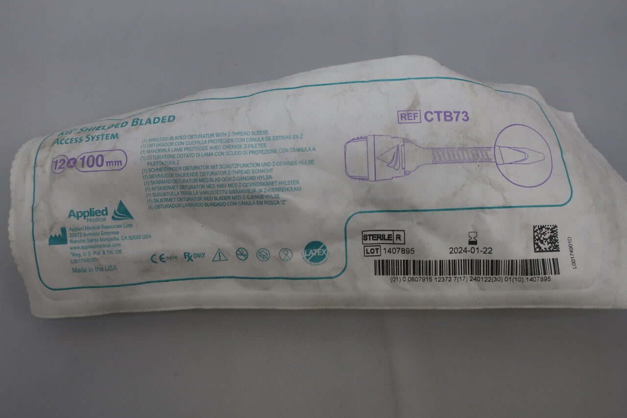 CTB73 - APPLIED MEDICAL RESOURCES - Kii Z-Thread Shielded Bladed Access System, 12 x 100 mm, (EA) - ( Expiry Date: 2025-03-21 )
