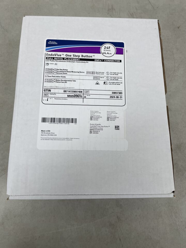 961 - BOSTON SCIENTIFIC - EndoVive One Step Button 24F x 4.4cm , Pull Initial Placement - ENFit Connector, (BX/1) - ( Expiry Date: 2024-08-31 )