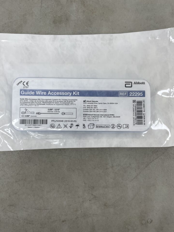 22295 - ABBOTT - Guide Wire Accessory Kit, (EA) - ( Expiry Date: 2026-04-30 )