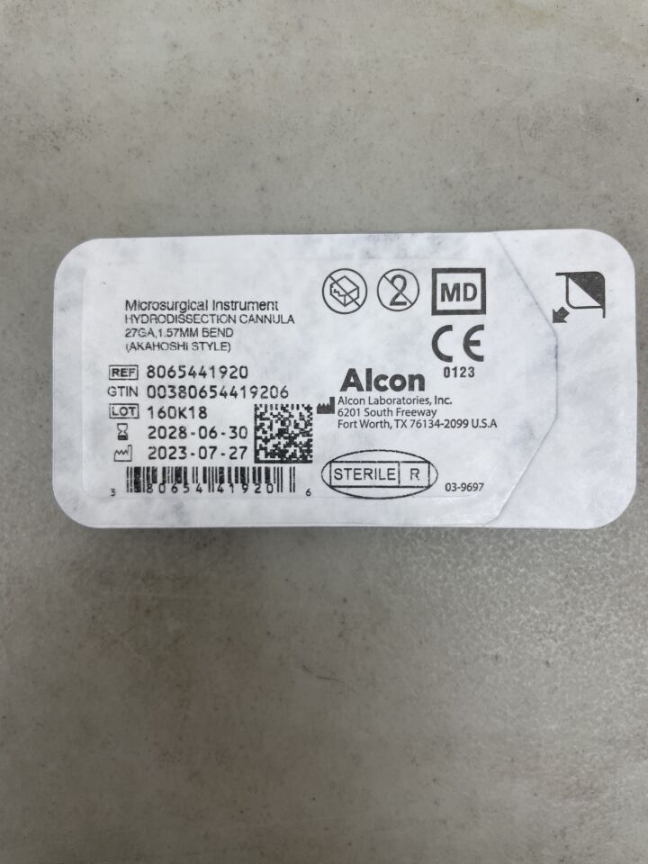 8065441920 - ALCON - 27G Akahoshi Hydrodissection Cannula, (EA) - ( Expiry Date: 2028-06-30 )
