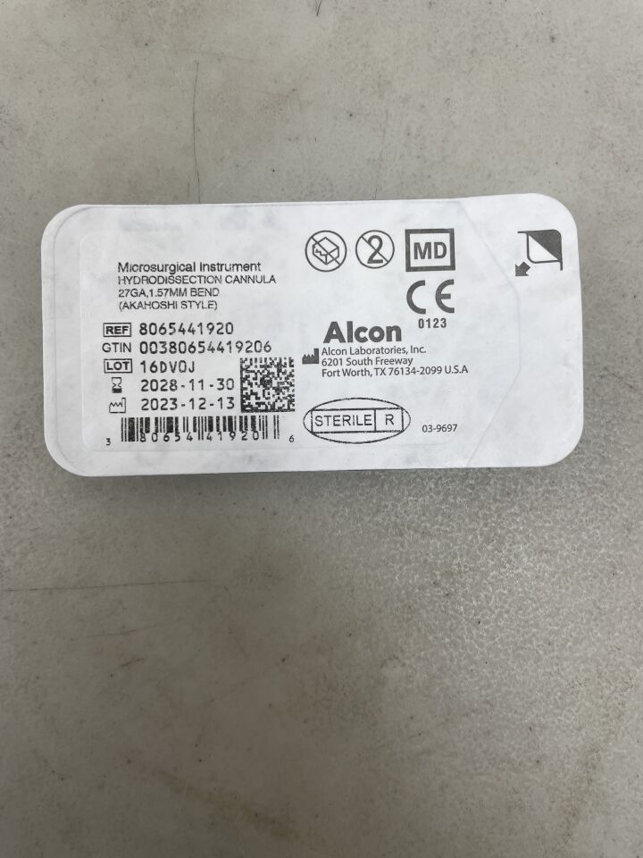 8065441920 - ALCON - 27G Akahoshi Hydrodissection Cannula, (EA) - ( Expiry Date: 2028-11-30 )
