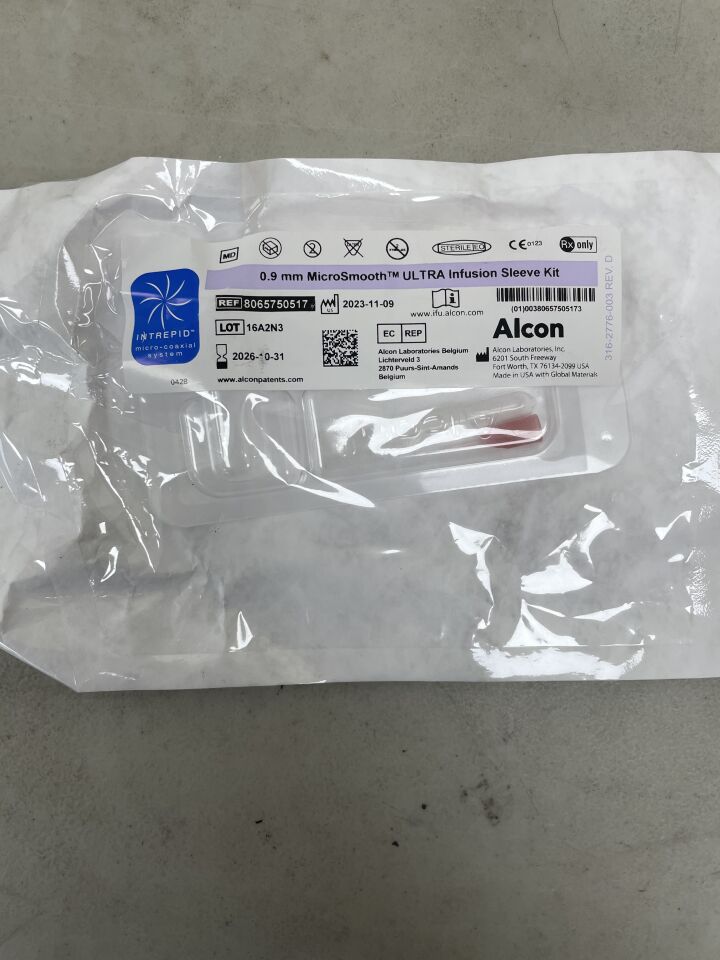 8065750517 - ALCON - Intrepid 0.9mm MicroSmooth Ultra Infusion Sleeve Kit , ( EA ) - ( Expiry Date : 2026-10-31 )