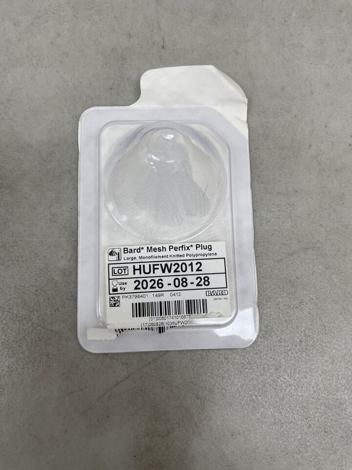 112970 - BARD - Mesh Perfix Plug: Large, 4.1cm x 4.8cm, (EA) - ( Expiry Date: 2026-08-28 )