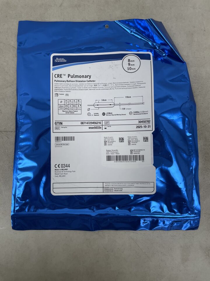 5033 - BOSTON SCIENTIFIC - CRE Pulmonary Balloon Dilatation Catheter - 8mm x 9mm x 10mm, (EA) - ( Expiry Date: 2025-10-31 )