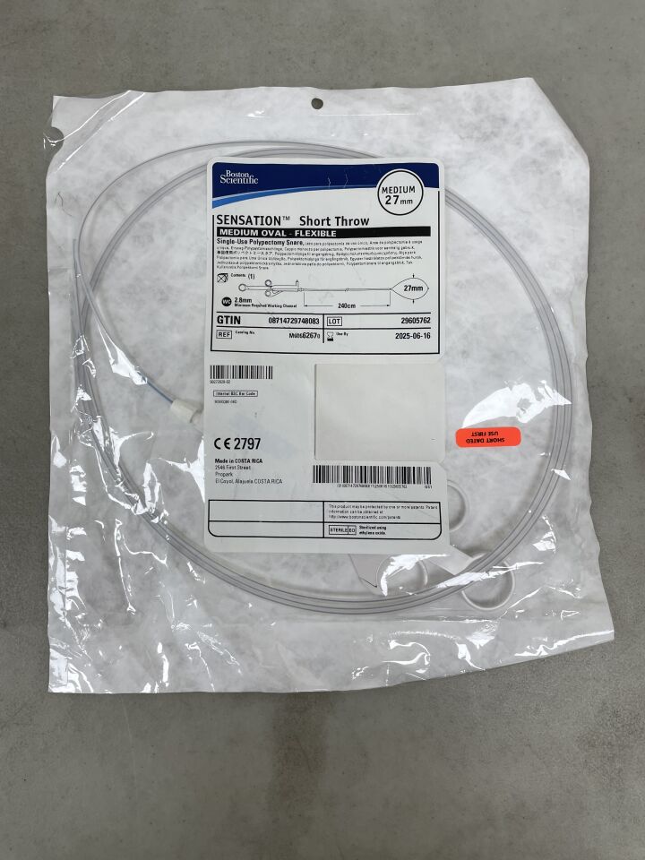 6267 - BOSTON SCIENTIFIC - Sensation Short Throw Snare, Medium, 27mm Loop Width, 240 cm Length, (EA) - ( Expiry Date: 2025-06-16 )