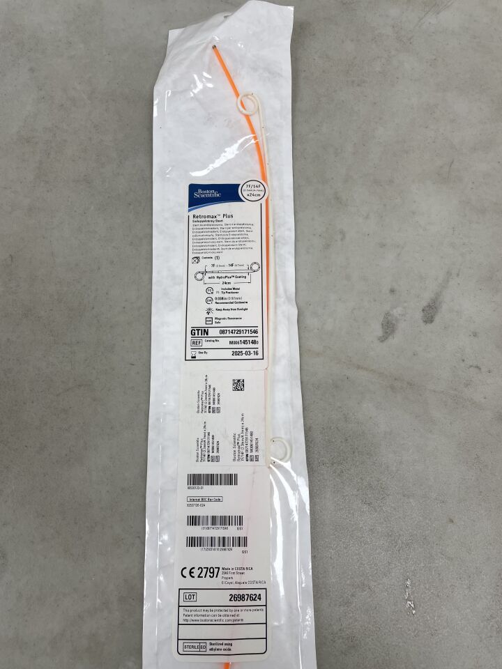 145148 - BOSTON SCIENTIFIC - Retromax Plus Endopyelotomy Stent - 7-14Fr x 24cm, (EA) - ( Expiry Date: 2025-03-16 )