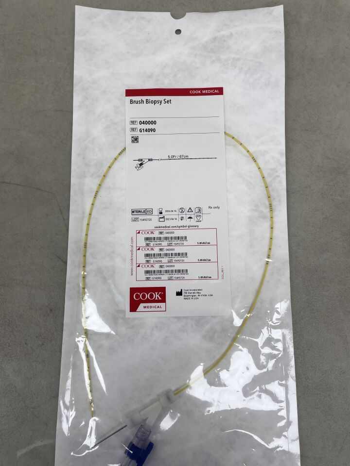 G14090 - COOK - Ureteral Brush Biopsy Set, Removable 5F x 67cm, Straight, (EA) - ( Expiry Date: 2026-06-16 )