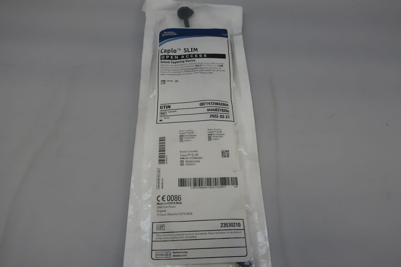 831826 - BOSTON SCIENTIFIC - capio slim capturing device, open access suture, (EA) - ( Expiry Date: 2025-04-29 )