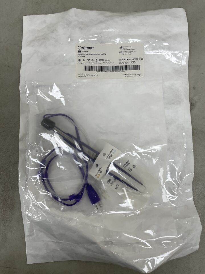 9007150IR - CODMAN - Irrigating Disposable Bipolar Forceps, 7" x 1.5mm, (EA) - ( Expiry Date: 2022-08-22 )