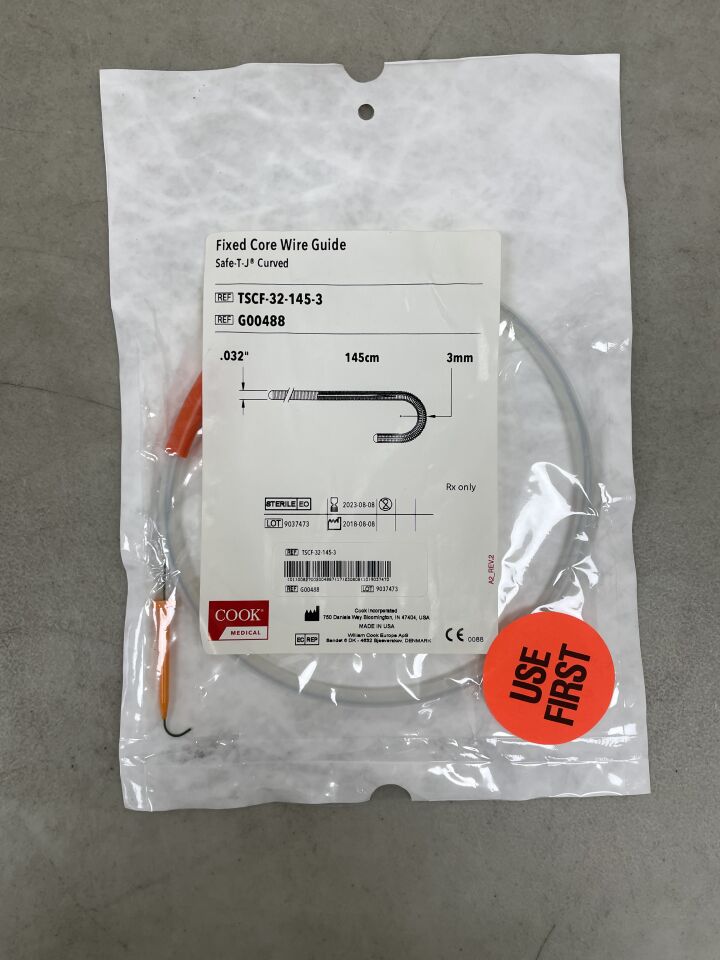 G00488 - COOK - Fixed-Core Wire Guide, (EA) - ( Expiry Date: 2023-08-08 )