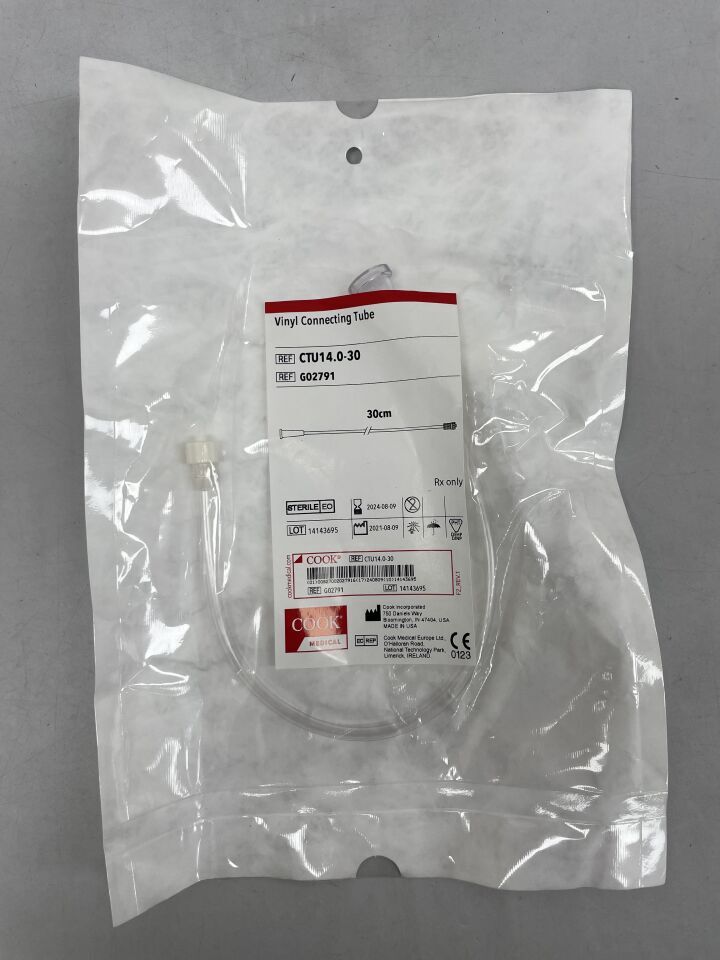 G02791 - COOK - Vinyl Connecting Tube 30cm, (EA) - ( Expiry Date: 2025-08-04 )