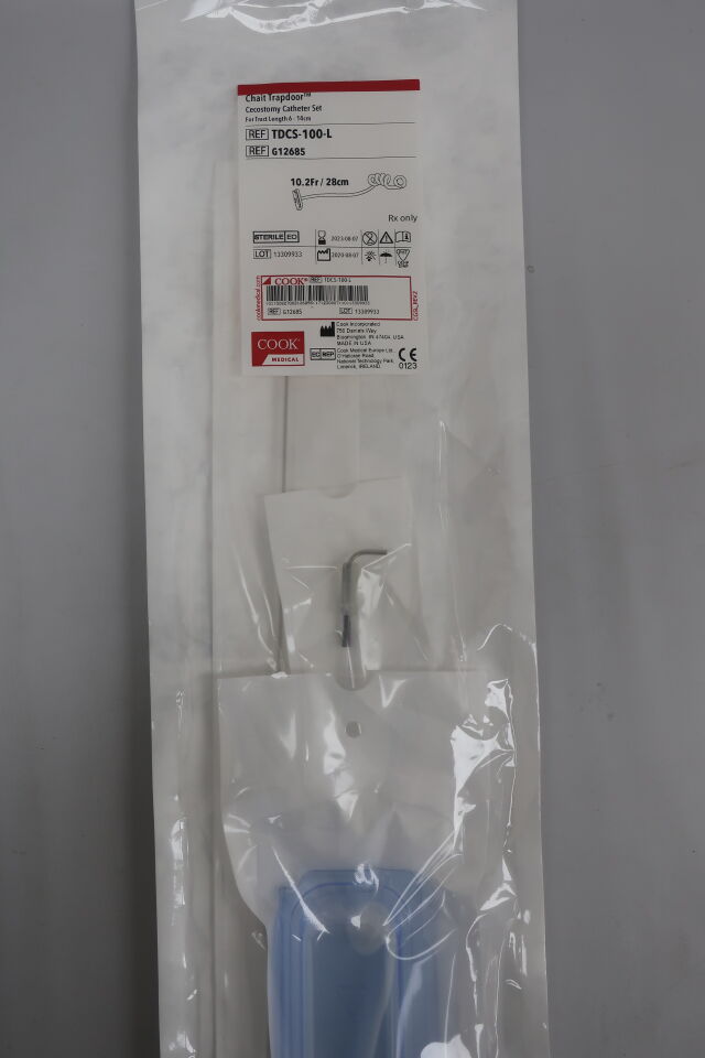 G12685 - COOK - Chait Trapdoor Percutaneous Cecostomy Catheter 6-14cm x 28cm, 10.2F, (EA) - ( Expiry Date: 2024-06-22 )