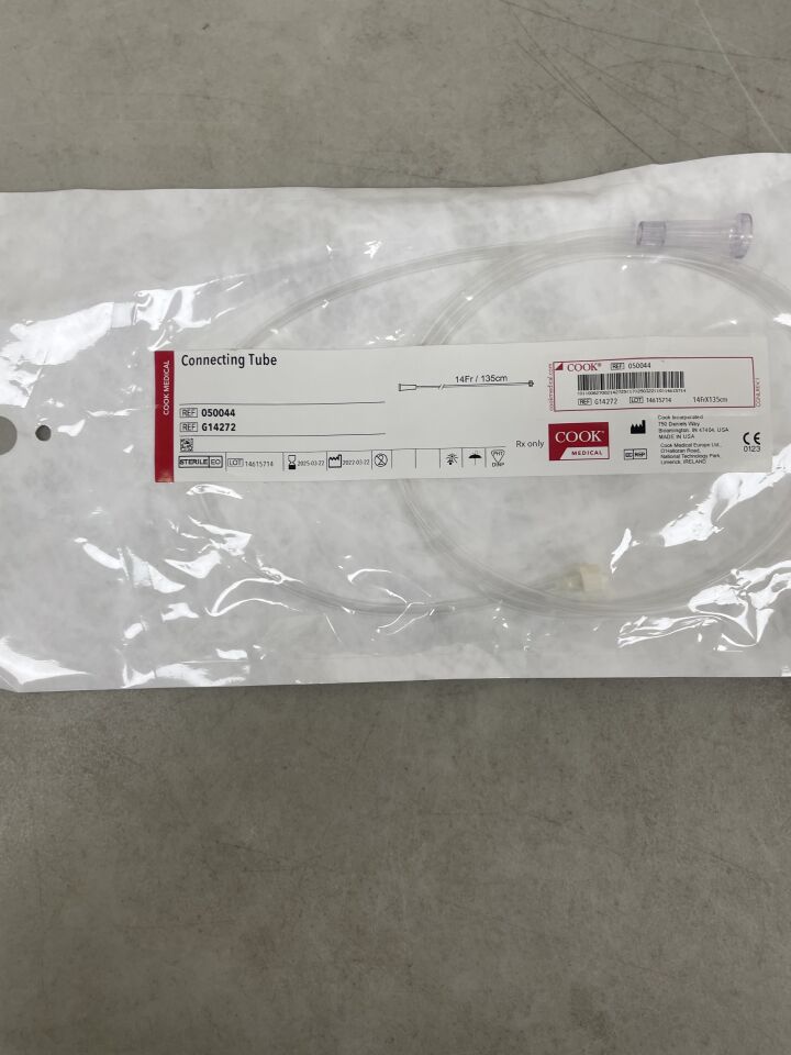 G14272 - COOK - Connecting Tube, Standard 14F x 135cm, (EA) - ( Expiry Date: 2025-03-22 )