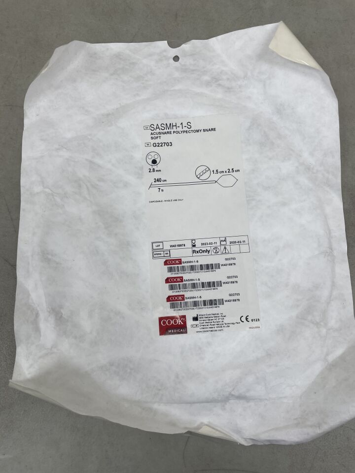 G22703 - COOK - Soft AcuSnare Hexagonal Polypectomy Snare, 1.5 x 2.5 cm Size, (EA) - ( Expiry Date: 2023-02-11 )