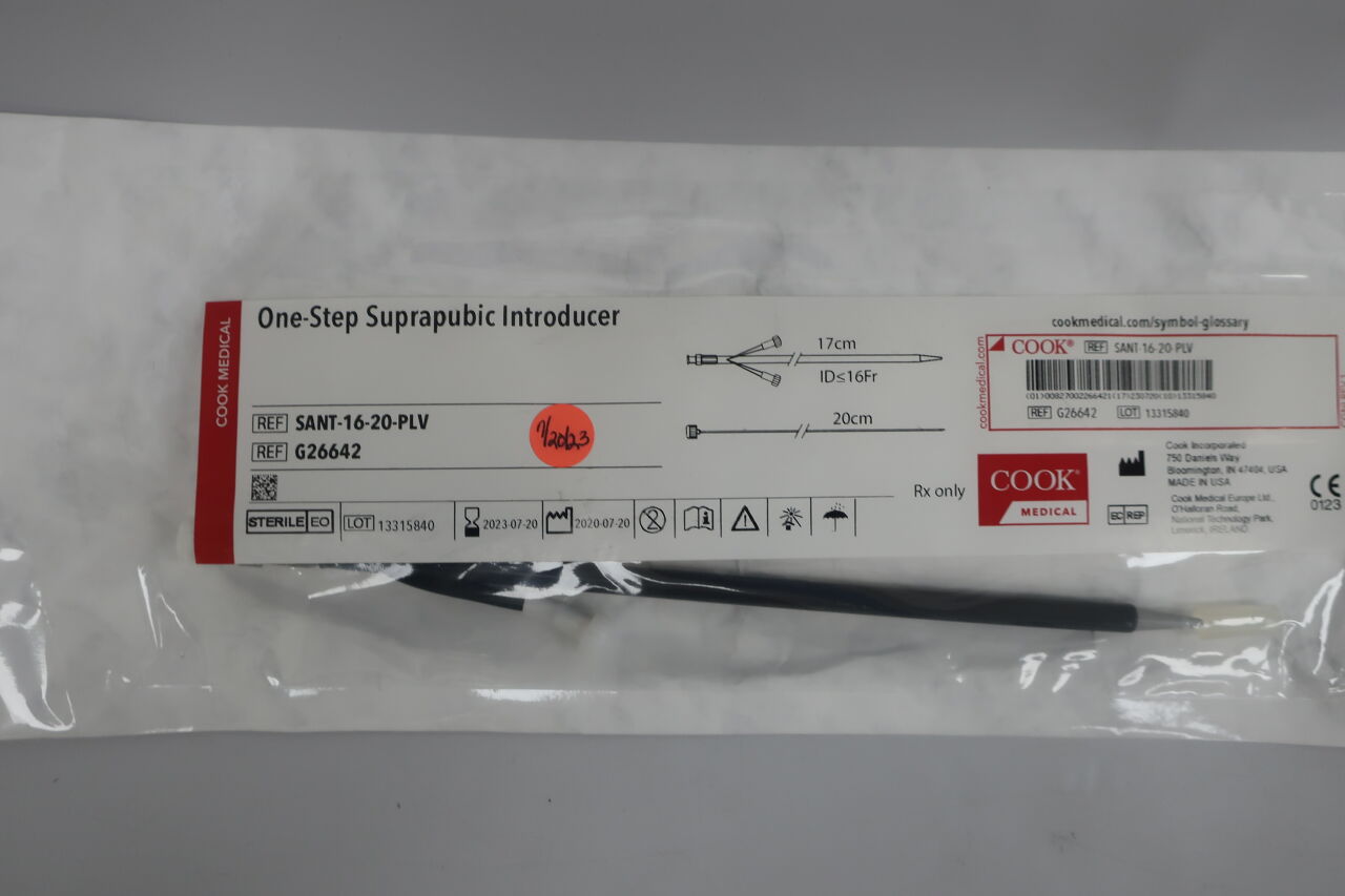 G26642 - COOK - One-Step Suprapubic Introducer Set, 12 cm Accepts Catheter, (EA) - ( Expiry Date: 2025-11-01 )