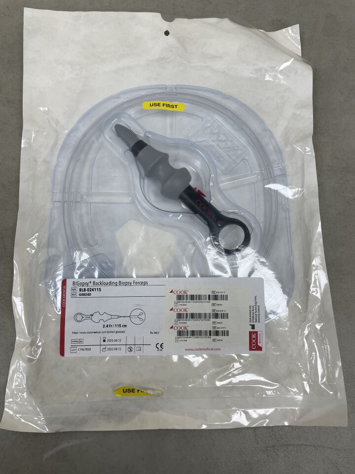 G48240 - COOK - BIGopsy Backloading Biopsy Forceps - BLB-024115 - 2.4Fr x 115cm, (EA) - ( Expiry Date: 2025-08-12 )