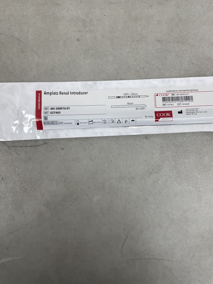 G57465 - COOK - Amplatz Renal Introducer, 30Fr x 16cm, (EA) - ( Expiry Date: 2025-09-01 )