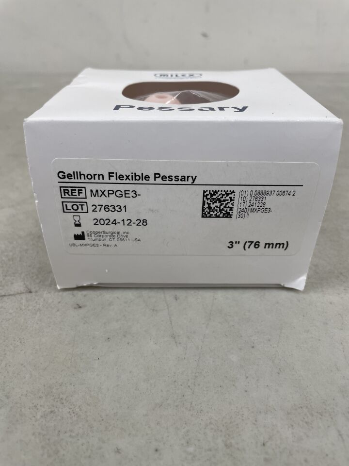 MXPGE3 - COOPER SURGICAL - pessary, milex, gellhorn / flexible, (BX/1) - ( Expiry Date: 2024-12-28 )
