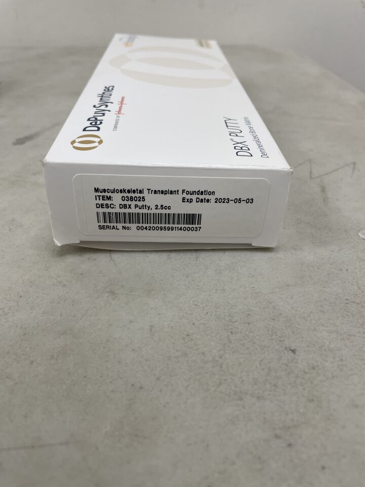 038025 - DEPUY - DBX Putty, 2.5cc, () - ( Expiry Date: 2023-05-03 )