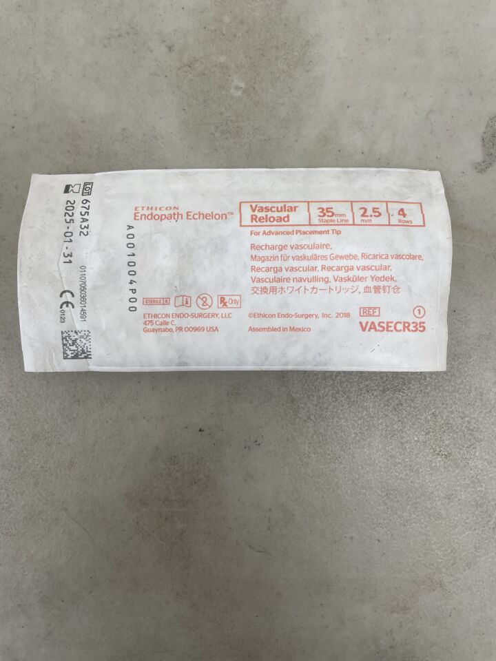 VASECR35 - ETHICON - Echelon Endopath Stapler Reload, For Advanced Placement Tip, (EA) - ( Expiry Date: 2025-01-31 )
