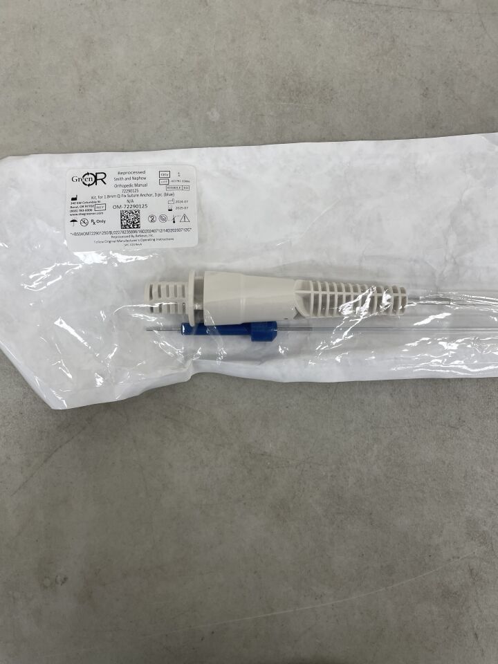 OM-72290125 - GREEN OR - SMITH & NEPHEW Disposable Kit for 1.8mm Q-Fix Mini (Reprocessed), (EA) - ( Expiry Date: 2025-07-01 )