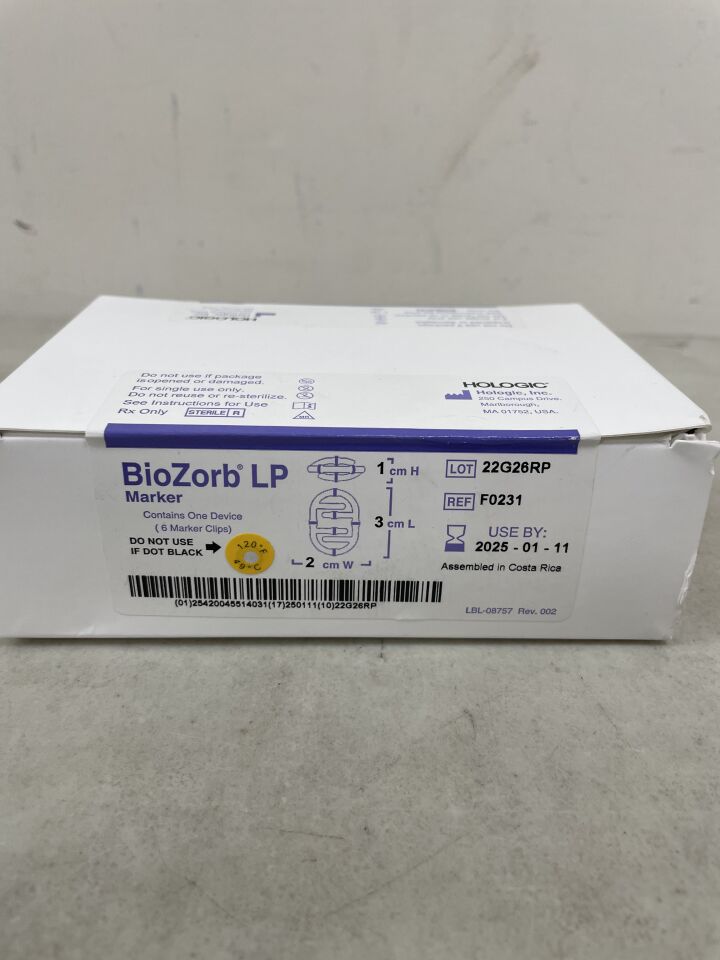 F0231 - HOLOGIC - Focal Therapeutics BioZorb Marker, 3 L x 2 W x 1 cm H, (BX/1) - ( Expiry Date: 2025-01-11 )