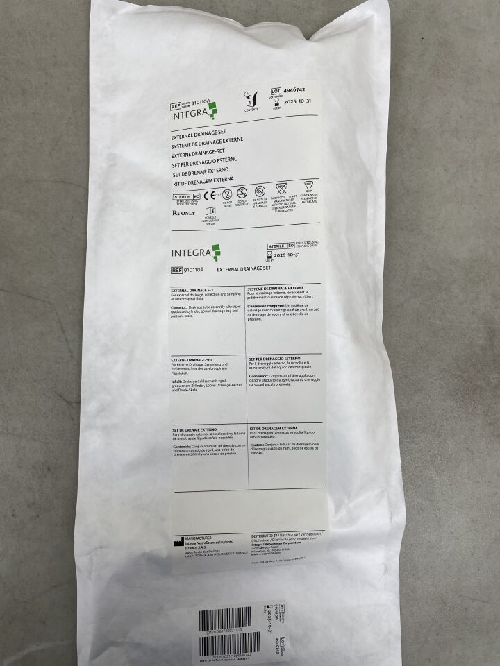 910110A - INTEGRA - External Drainage Set (EDS), (EA) - ( Expiry Date: 2025-10-31 )