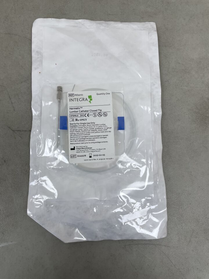 INS5010 - INTEGRA - Hermetic Lumbar Catheter Closed Tip, 80 cm L Catheter, (EA) - ( Expiry Date: 2025-02-05 )