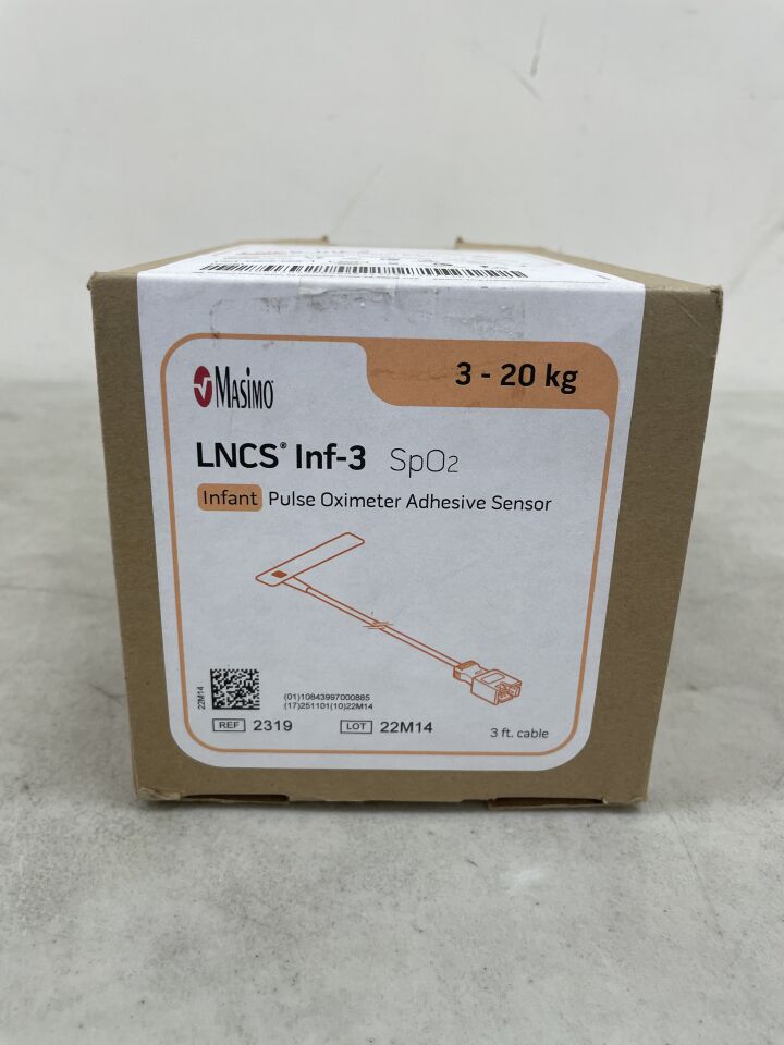 2319 - MASIMO - MasimoSET LNCS Inf Infant Pulse Oximeter Adhesive Sensor, (BX/20) - ( Expiry Date: 2025-11-01 )