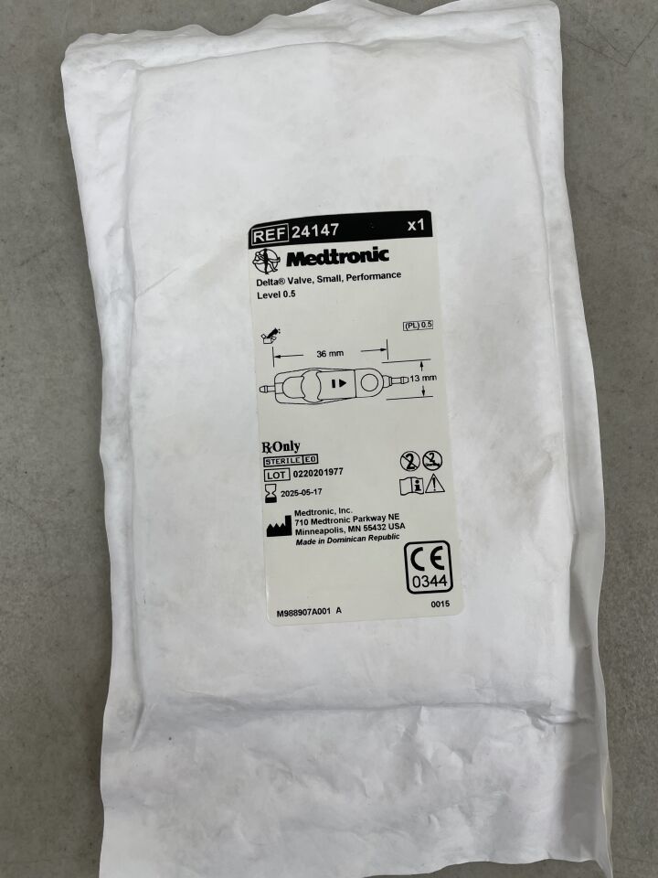 24147 - MEDTRONIC - Delta Valve, Small, Performance, Level 0.5, (EA) - ( Expiry Date: 2025-05-17 )