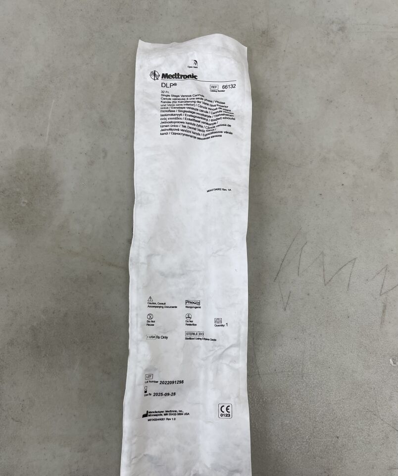 66132 - MEDTRONIC - DLP Single Stage Venous Cannula, Straight 32F, (EA) - ( Expiry Date: 2025-09-28 )