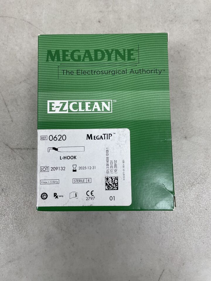 620 - MEGADYNE - E-Z Clean Resposable MEGAtip, L Hook, (BX/6) - ( Expiry Date: 2025-12-31 )