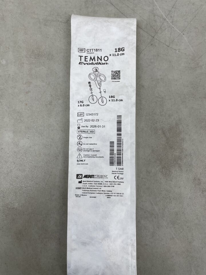 CTT1811 - MERIT MEDICAL - Temno Evolution Biopsy Device 18G x 11cm with Introducer, (EA) - ( Expiry Date: 2026-01-31 )