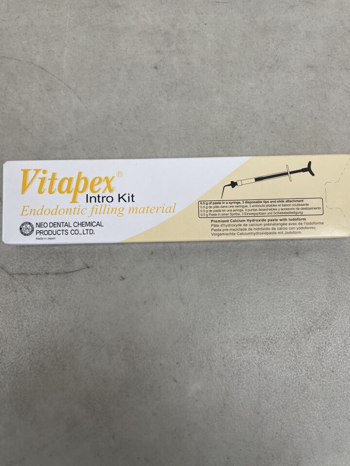 VNIN - NEO DENTAL CHEMICAL PRODUCTS - Vitapex Intro Kit, 0.5g (Includes 3 Tips and Slide), (BX/1)