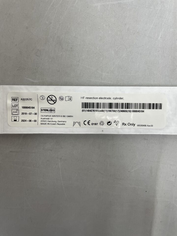 A22257C - OLYMPUS - HF Resection Electrode: Grooved Cylinder 24F, (EA) - ( Expiry Date: 2025-08-06 )