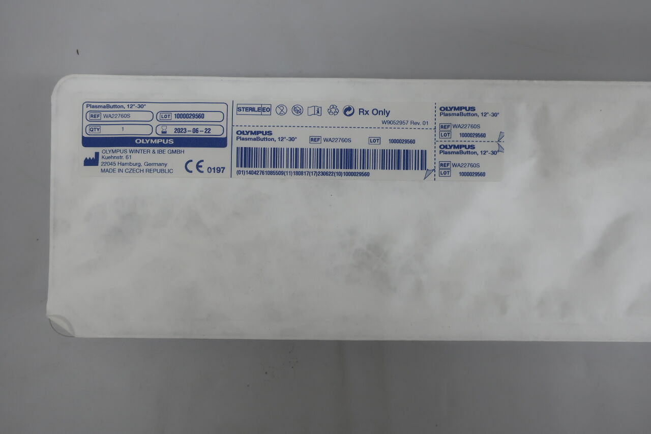 WA22760S - OLYMPUS - PlasmaButton HF-Resection Electrode w/Cable 12-30 Degree ESG TURis
, () - ( Expiry Date: 2024-08-15 )