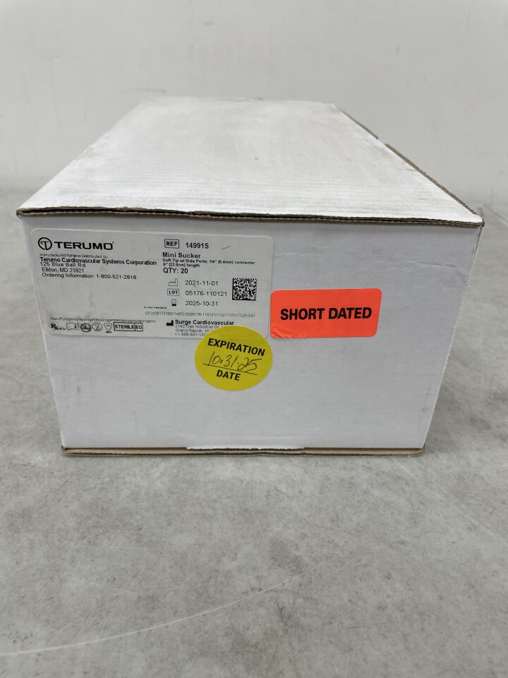 14991S - TERUMO - Mini Sucker with 1/4" Connector, (BX/20) - ( Expiry Date: 2025-10-31 )