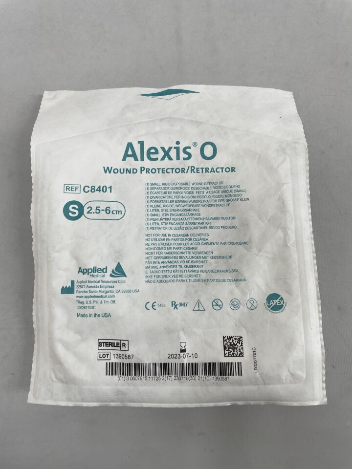 C8401 - APPLIED MEDICAL RESOURCES - Alexis O Wound Protector/Retractor, Small, 2.5-6cm, Rigid, (EA) - ( Expiry Date: 2025-11-15 )