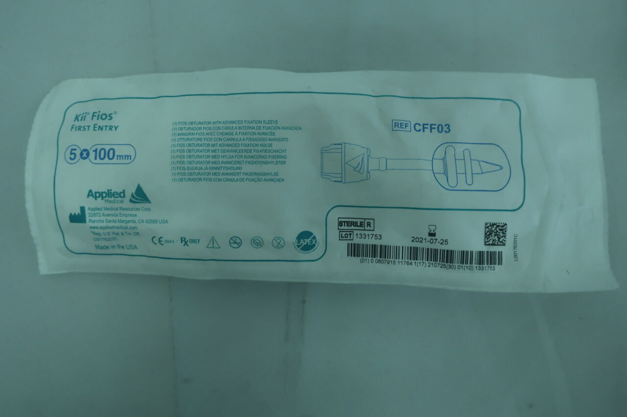CFF03 - APPLIED MEDICAL RESOURCES - Kii Fios Advanced Fixation First Entry Access System, 5 x 100 mm, (EA) - ( Expiry Date: 2025-08-09 )